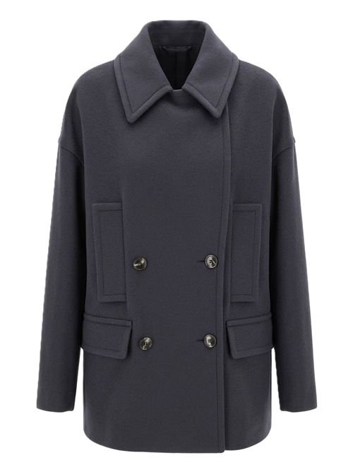Cappotto caban blu navy ALBERTO BIANI | PP800W0003981